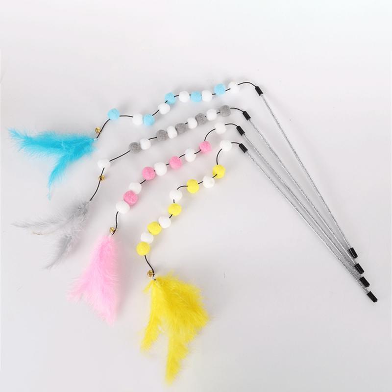 Pom Pom Cat Teaser Wand – Color Matching with Feather and Pom Poms