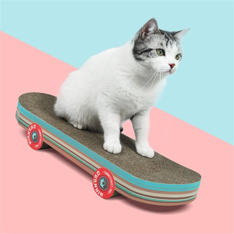 Cat Skateboard Scratching Pad – Fun and Durable Scratcher for Cats